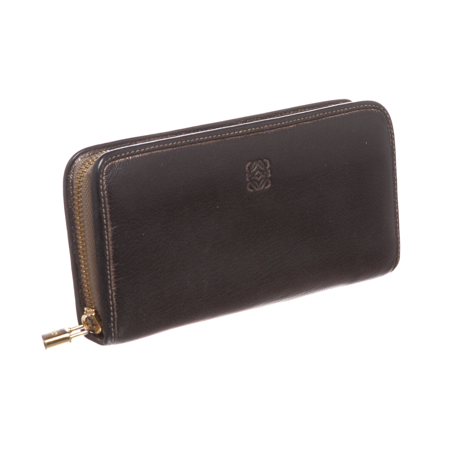 Loewe // Leather Long Zip Wallet // Black // Pre-Owned - Pre-Owned Designer Bags & Wallets