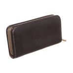 Loewe // Leather Long Zip Wallet // Black // Pre-Owned