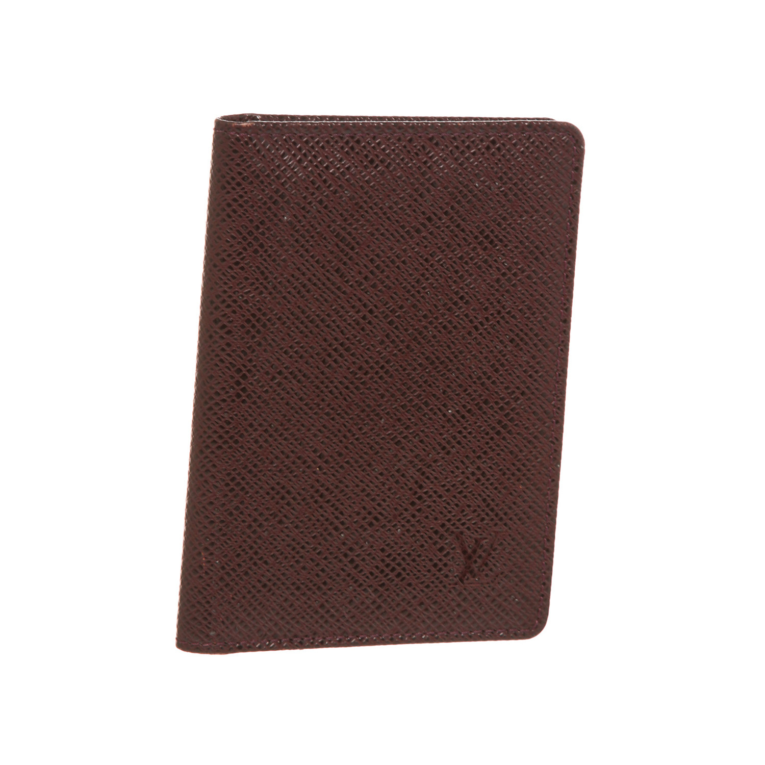 Louis Vuitton // Taiga Leather ID Holder Wallet // Burgundy // Pre-Owned - Pre-Owned Designer ...