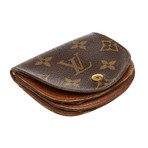 Louis Vuitton // Monogram Canvas Leather Porte-Monnaie Gousset Coin Purse // Brown // Pre-Owned