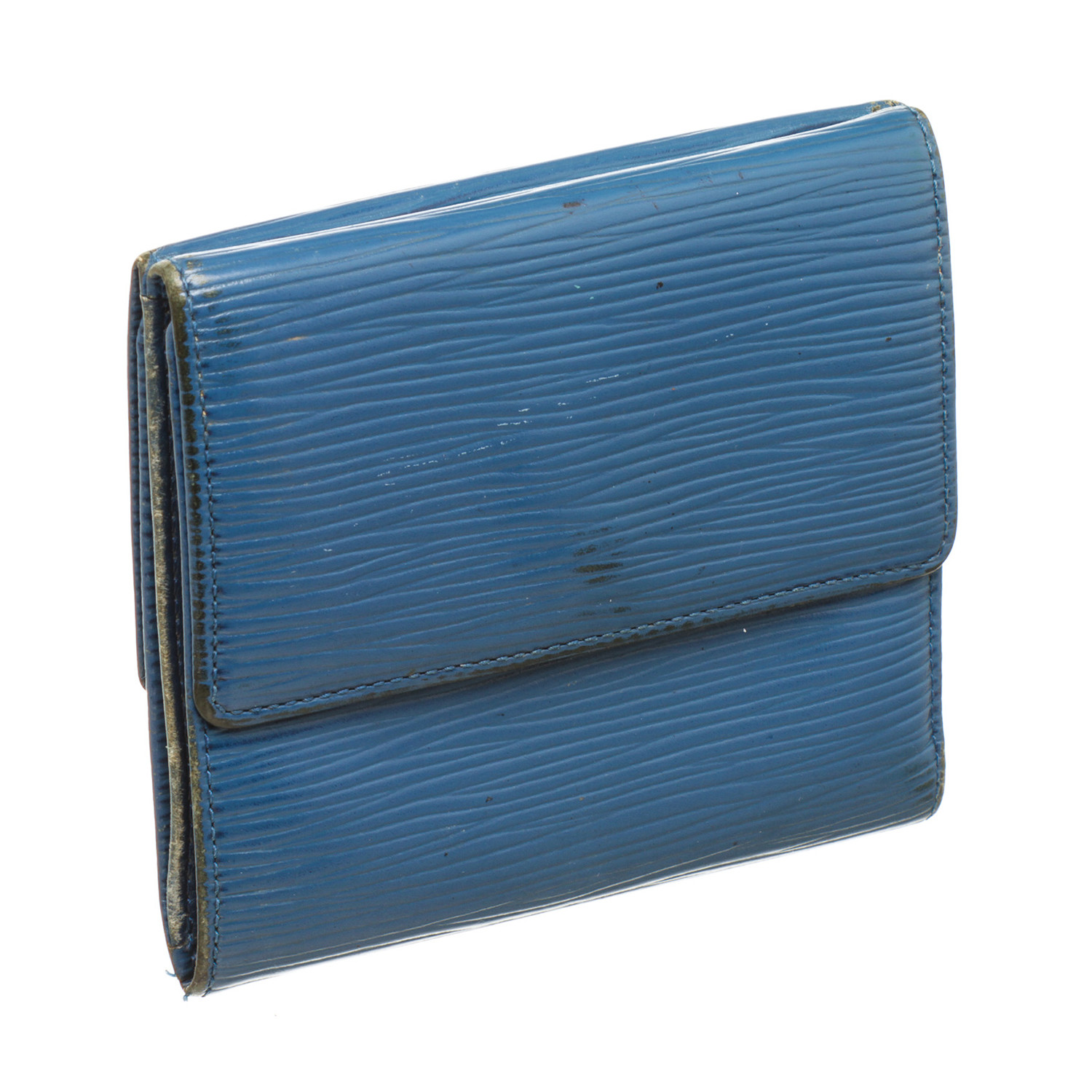 Louis Vuitton // Blue Epi Leather Elise Wallet // Blue // Pre-Owned - Pre-Owned Designer Bags ...