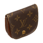 Louis Vuitton // Monogram Canvas Leather Porte-Monnaie Gousset Coin Purse // Brown // Pre-Owned