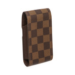 Louis Vuitton // Damier Ebene Canvas Leather Cigarette Holder Case // Brown // Pre-Owned