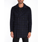 Seville Double Breasted Coat // Navy (L)