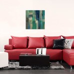 Emerald Fields Square I // Silvia Vassileva (12"W x 12"H x 0.75"D)
