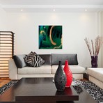 Where The Wild Things Are Resin Art // Olivia Collins (12"W x 12"H x 0.75"D)