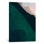 Brush Diptych Green I // Danilo de Alexandria (12"W x 18"H x 0.75"D)