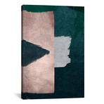 Brush Diptych Green B // Danilo de Alexandria (12"W x 18"H x 0.75"D)