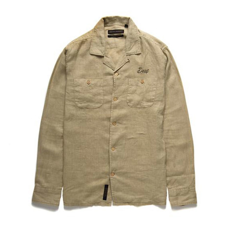 Dean Linen Shirt // Safari (XS)
