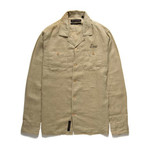 Dean Linen Shirt // Safari (L)