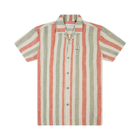 Jose Stripe Shirt // Red (XS)