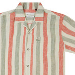 Jose Stripe Shirt // Red (XS)