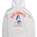 Bay Goofy Hoodie // White (XS)
