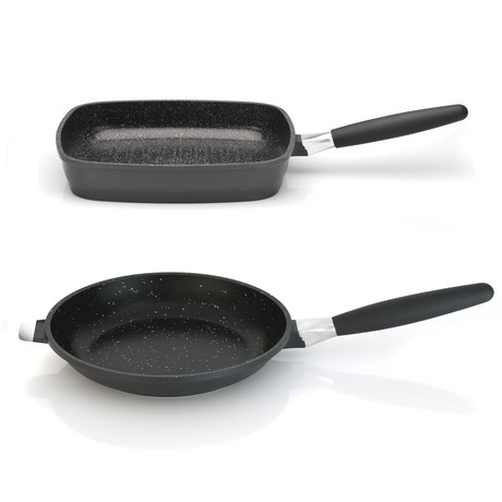 EuroCAST Grill Pan and Fry Pan Set