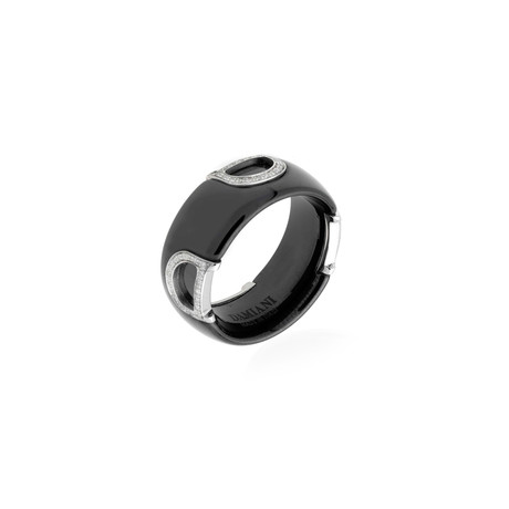 Damiani 18k White Gold Diamond Ring // Ring Size: 8.75