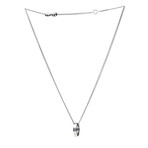 Damiani 18k White Gold Diamond Pendant Necklace I