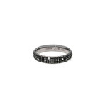 Damiani 18k Black Gold Diamond Band Ring // Ring Size: 10