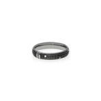 Damiani 18k Black Gold Diamond Band Ring // Ring Size: 10