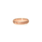 Damiani 18k Rose Gold Diamond Band Ring // Ring Size: 10