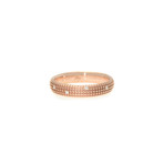 Damiani 18k Rose Gold Diamond Band Ring // Ring Size: 10
