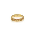 Damiani 18k Yellow Gold Diamond Band Ring I // Ring Size: 7