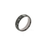 Damiani 18k Black Gold Diamond Band Ring // Ring Size: 9.5
