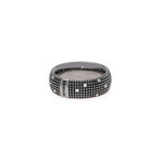 Damiani 18k Black Gold Diamond Band Ring // Ring Size: 7.5