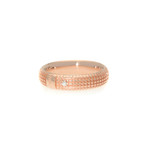 Damiani 18k Rose Gold Diamond Band Ring I // Ring Size: 7