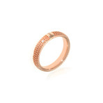 Damiani 18k Rose Gold Diamond Band Ring II // Ring Size: 7
