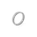 Damiani 18k White Gold Diamond Band Ring // Ring Size: 7