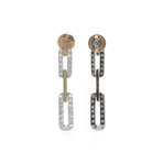 Damiani 18k Two-Tone Gold Diamond Earrings I // Store Display
