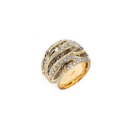 Damiani 18k Two-Tone Gold Diamond Ring // Ring Size: 6.75