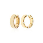Damiani 18k Yellow Gold Diamond Hoop Earrings