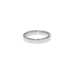 Damiani 18k White Gold Diamond Band Ring // Ring Size: 7