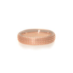 Damiani 18k Rose Gold Diamond Band Ring I // Ring Size: 7
