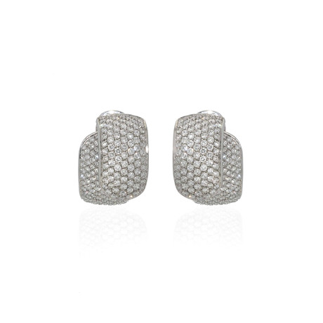 Damiani 18k White Gold Diamond Earrings I