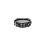 Damiani 18k Black Gold Diamond Band Ring // Ring Size: 9.5