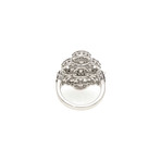 Damiani 18k White Gold Diamond Statement Ring // Ring Size: 7