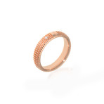 Damiani 18k Rose Gold Diamond Band Ring I // Ring Size: 7