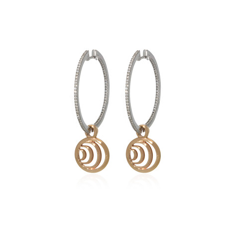 Damiani 18k Two-Tone Gold Diamond Earrings III