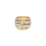 Damiani 18k Two-Tone Gold Diamond Ring // Ring Size: 6.75