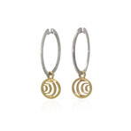 Damiani 18k Two-Tone Gold Diamond Earrings III