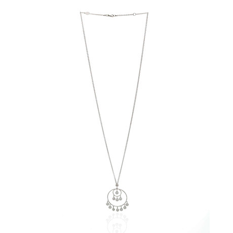 Piero Milano 18k White Gold Diamond Pendant Necklace I