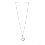 Piero Milano 18k White Gold Diamond Pendant Necklace I