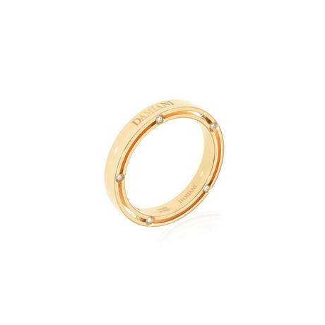 Damiani 18k Yellow Gold Diamond Band Ring II // Ring Size: 7