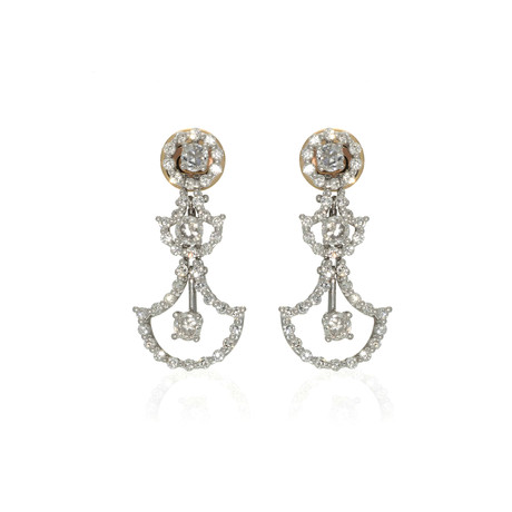 Damiani 18k White Gold Diamond Earrings II