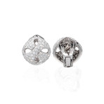 Damiani 18k White Gold Diamond Huggie Earrings II