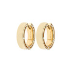 Damiani 18k Yellow Gold Diamond Hoop Earrings