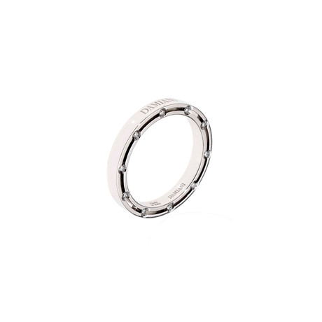 Damiani 18k White Gold Diamond Ring I // Ring Size: 7