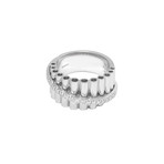 Damiani 18k White Gold Diamond Ring // Ring Size: 7.5